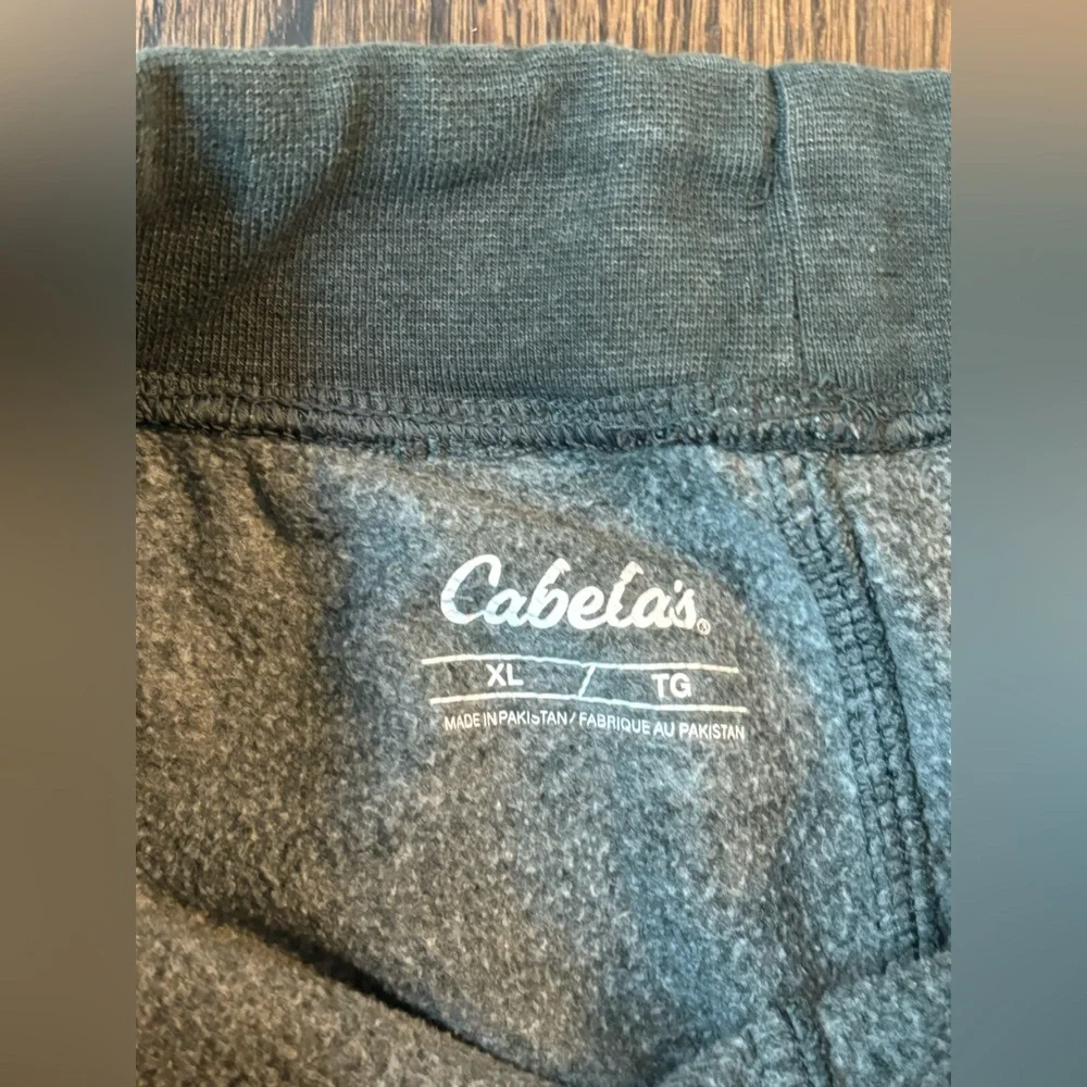 Cabela's Green Jogger Sweatpants Elastic Cuffs
